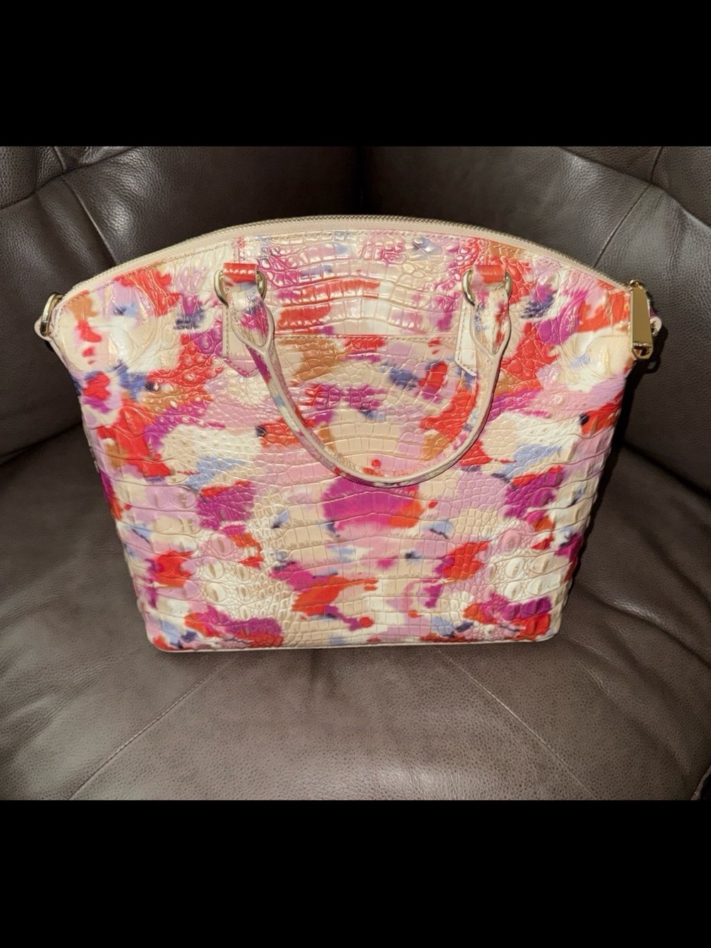 Brahmin Large Duxbury Satchel Fiesta Melbourne - Picture 3 of 8